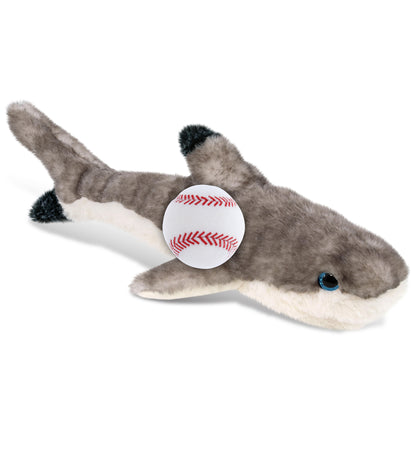 SUPER SOFT PLUSH - BLACKTIP REEF SHARK WITH BASEBALL PLUSH