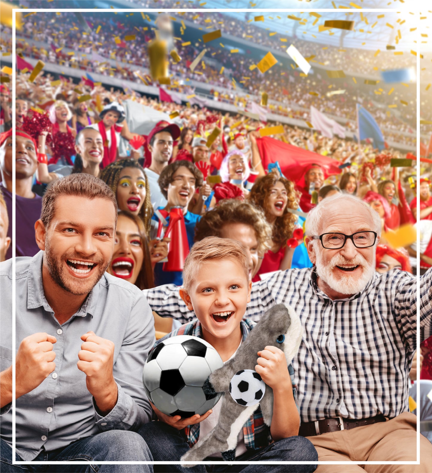 SUPER SOFT PLUSH - BLACKTIP REEF SHARK WITH SOCCER PLUSH