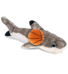 SUPER SOFT PLUSH - BLACKTIP REEF SHARK WITH BASKETBALL PLUSH