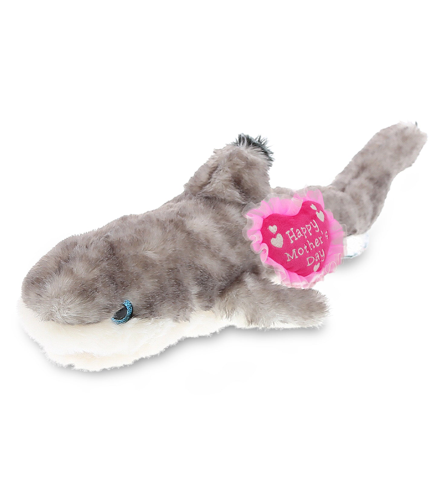 PLUSH MOTHERS DAY HEART - SUPER SOFT PLUSH - BLACKTIP REEF SHARK