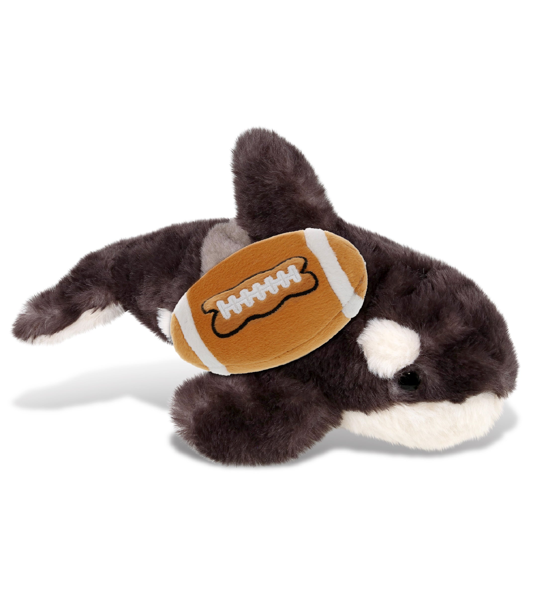 SUPER SOFT PLUSH - WILD KILLER WHALE SMALL WITH FOOTBALL PLUSH