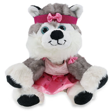 SUPER SOFT PLUSH - FLOPPY HUSKY WITH BALLERINA DRESS UP