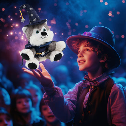 SUPER SOFT PLUSH - FLOPPY HUSKY WIZARD