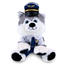 SUPER SOFT PLUSH - FLOPPY HUSKY PILOT DRESS UP