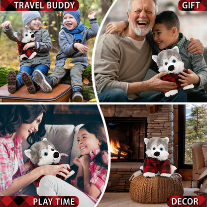 SUPER SOFT PLUSH - FLOPPY HUSKY