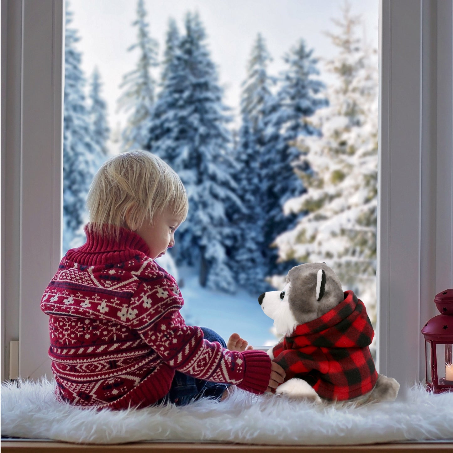 SUPER SOFT PLUSH - FLOPPY HUSKY