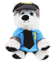 PLUSH POLICE - SUPER SOFT PLUSH - FLOPPY HUSKY