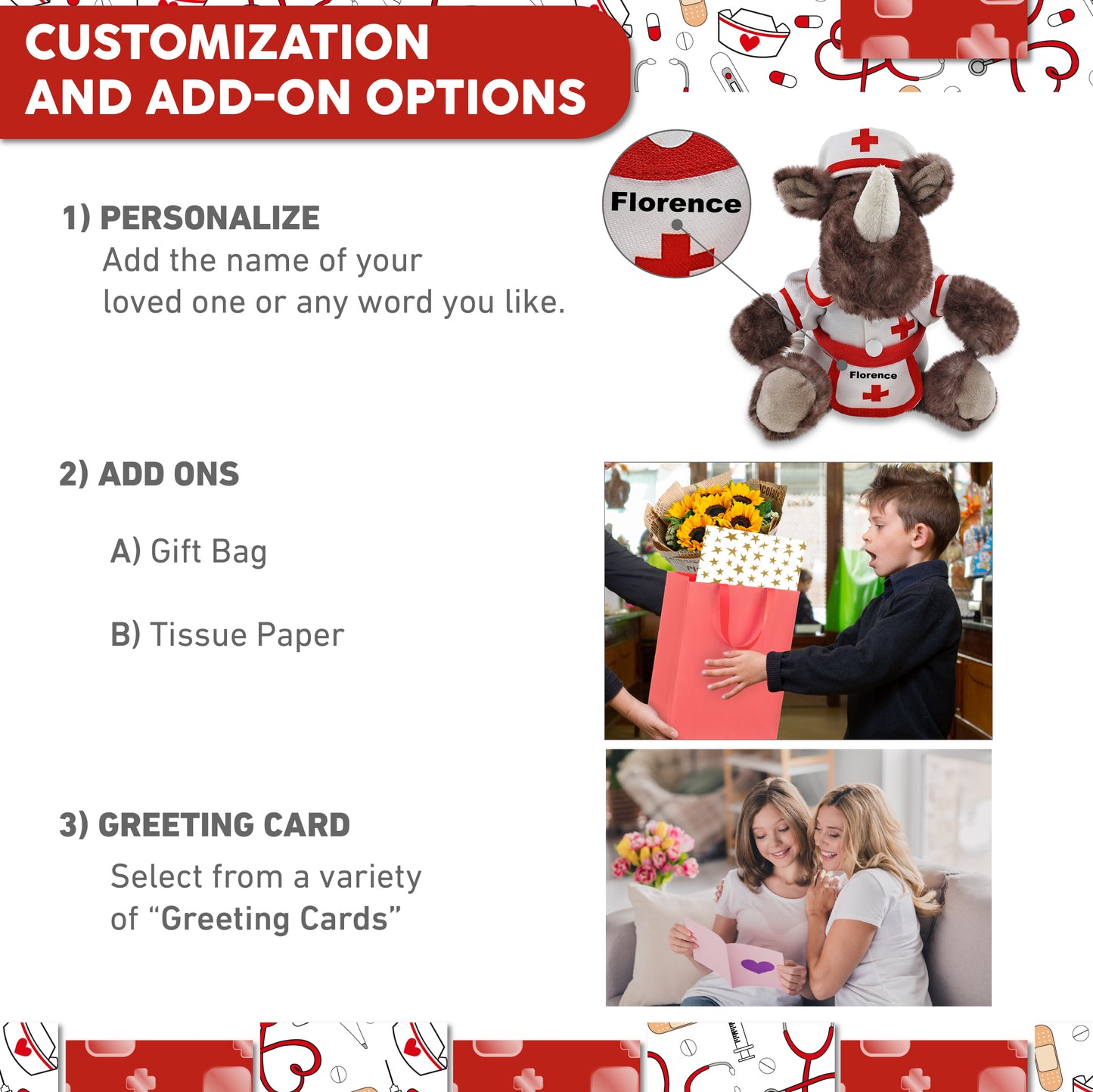 SUPER SOFT PLUSH - SITTING BROWN RHINO NURSE