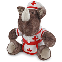 SUPER SOFT PLUSH - SITTING BROWN RHINO NURSE