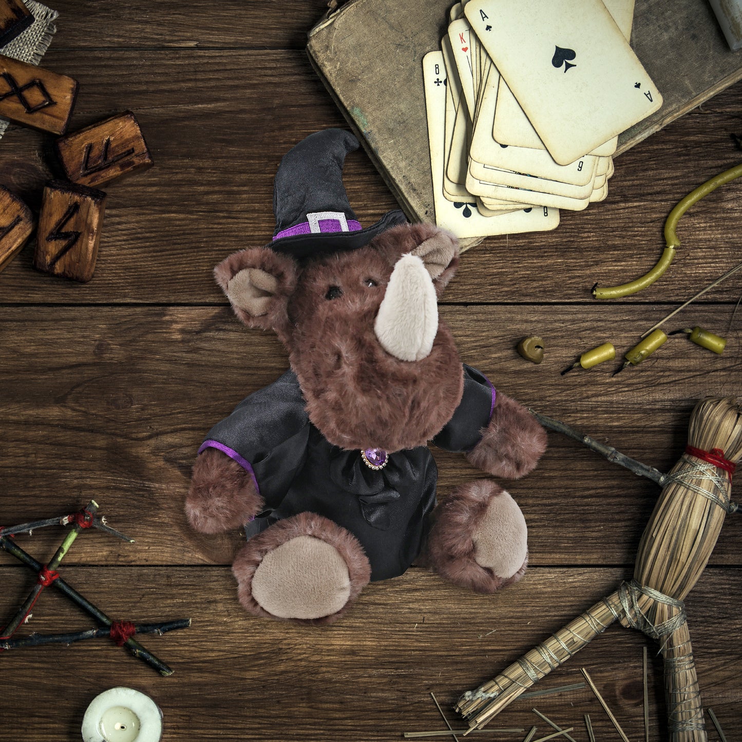 SUPER SOFT PLUSH - WILD MAMMOTH LARGE WITCH DRESS UP