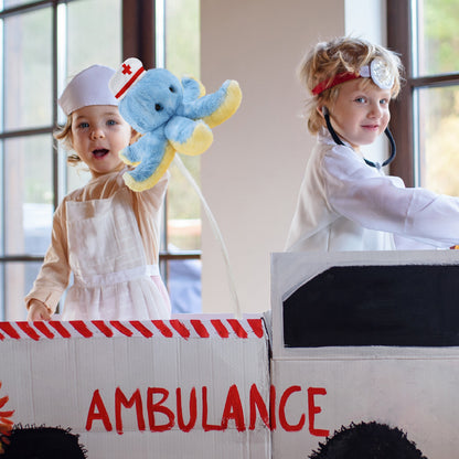 SUPER SOFT PLUSH - BLUE OCTOPUS NURSE