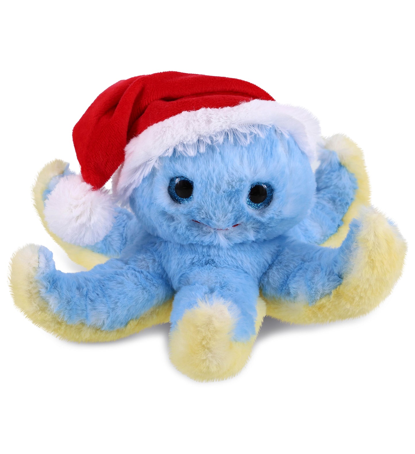 PLUSH SANTA - SUPER SOFT PLUSH - BLUE OCTOPUS
