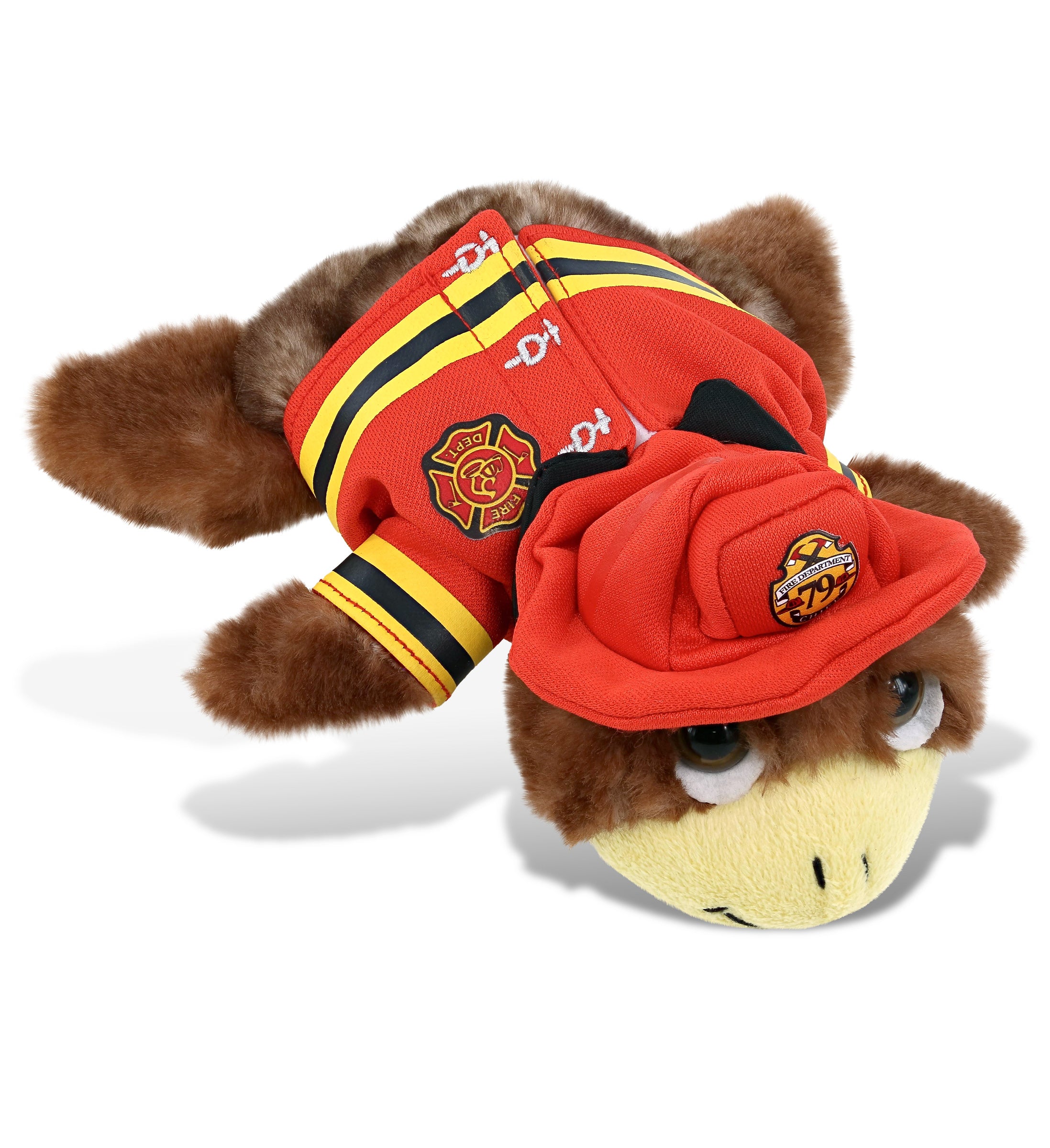 PLUSH FIREMAN - SUPER SOFT PLUSH - BROWN SEA TURTLE SMALL