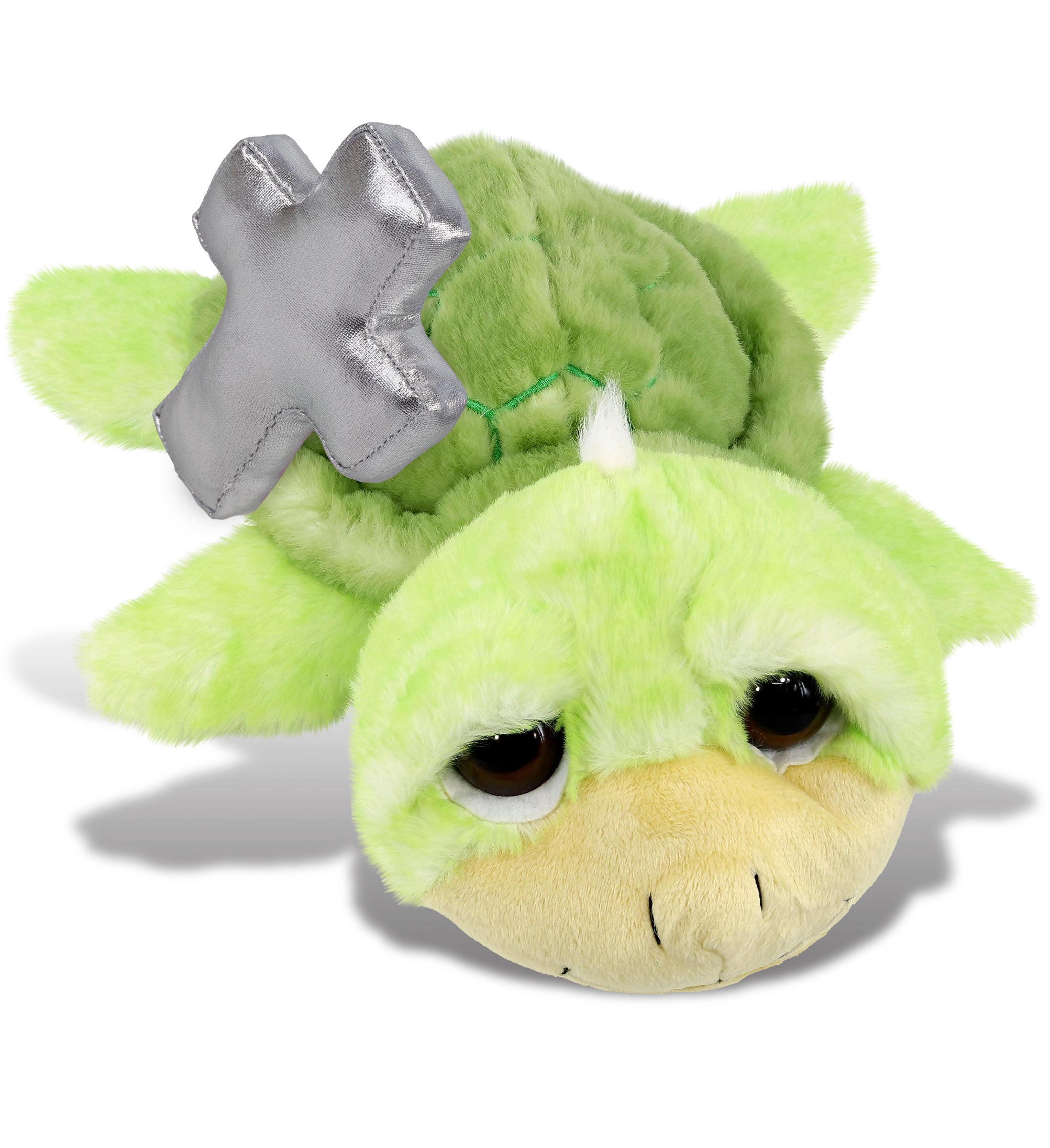 PLUSH CROSS - SUPER SOFT PLUSH - GREEN SEA TURTLE LARGE