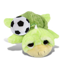 SUPER SOFT PLUSH - GREEN SEA TURTLE LARGE WITH SOCCER PLUSH