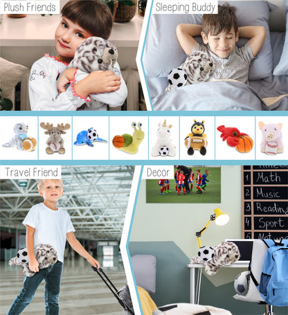 SUPER-SOFT PLUSH - SEAL 10" WITH SOCCER PLUSH