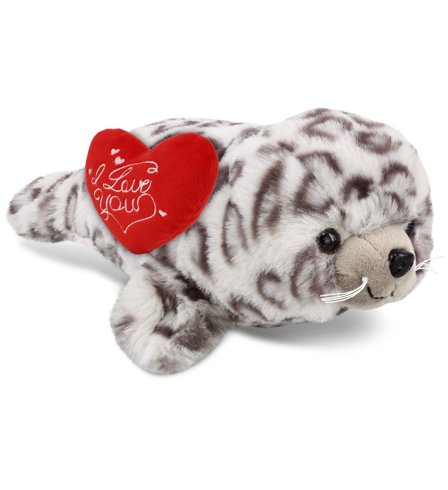PLUSH I LOVE YOU RED HEART - SUPER-SOFT PLUSH - SEAL 10"