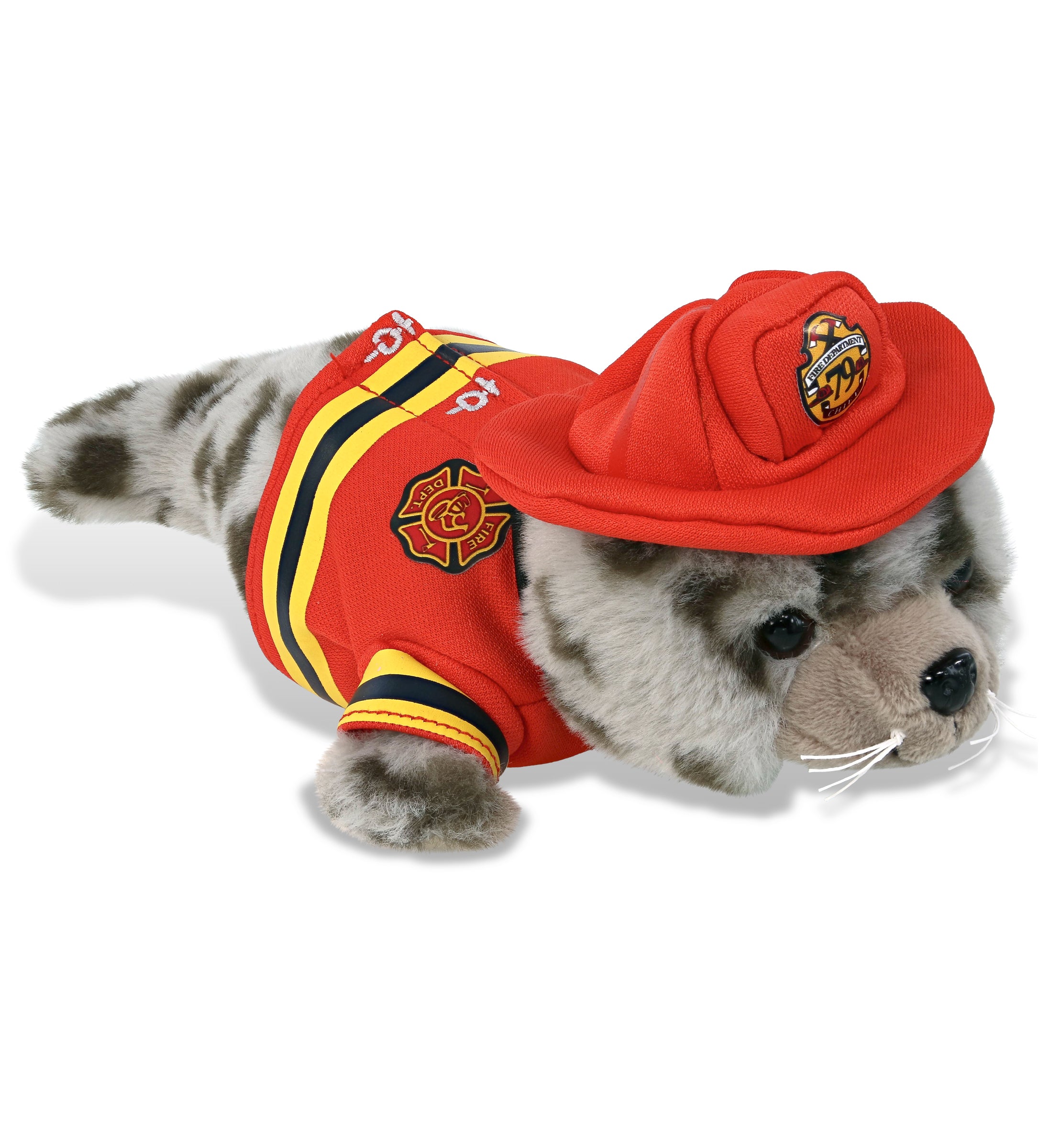 PLUSH FIREMAN - SUPER-SOFT PLUSH - SEAL 12"