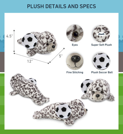 SUPER-SOFT PLUSH - SEAL 12" WITH SOCCER PLUSH