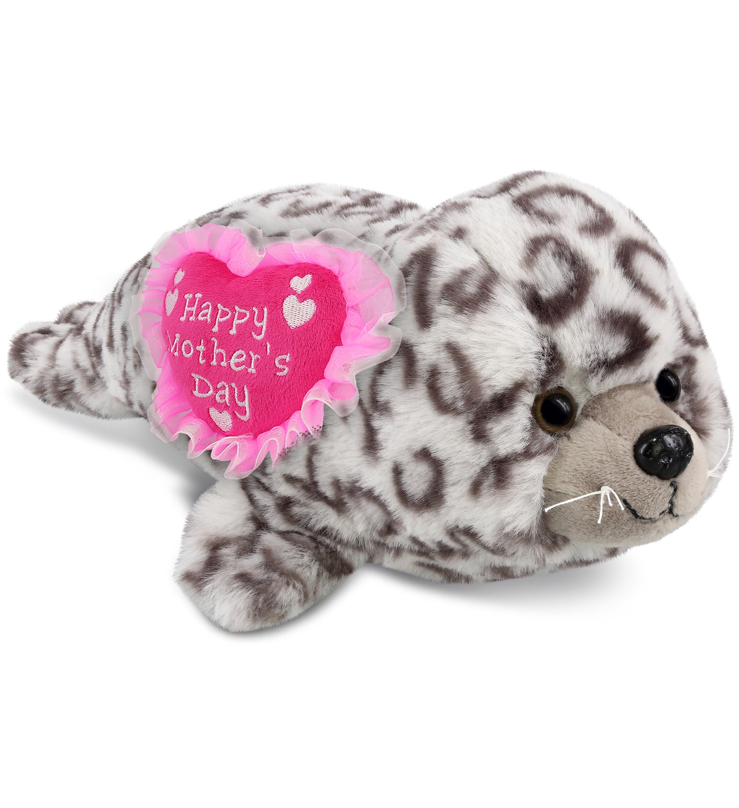 PLUSH MOTHERS DAY HEART - SUPER-SOFT PLUSH - SEAL 12"