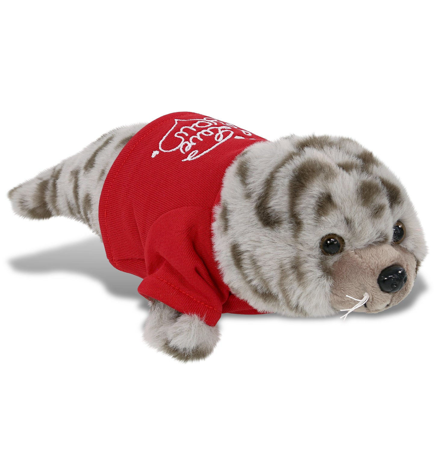 PLUSH I LOVE YOU RED SHIRT- SUPER-SOFT PLUSH - SEAL 12"