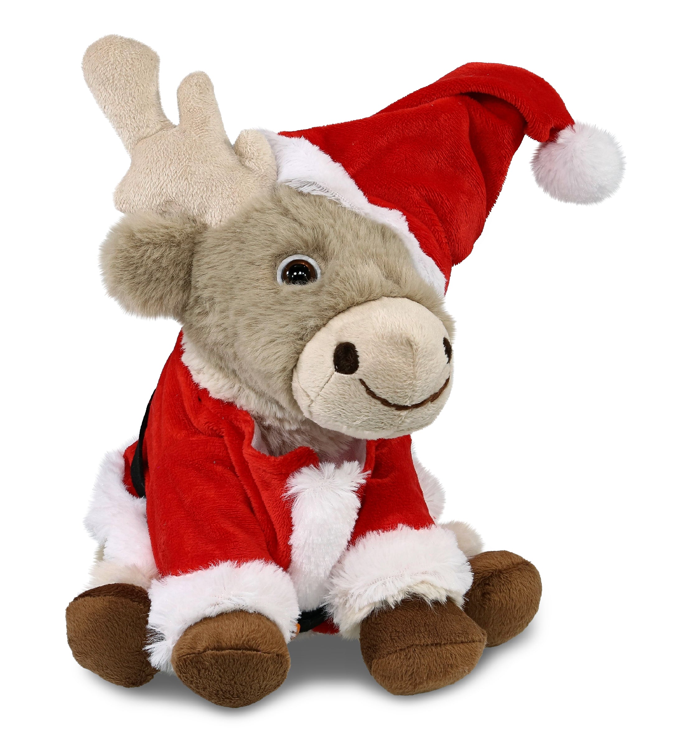 PLUSH SANTA - SUPER-SOFT PLUSH - SQUAT REINDEER 8.5"