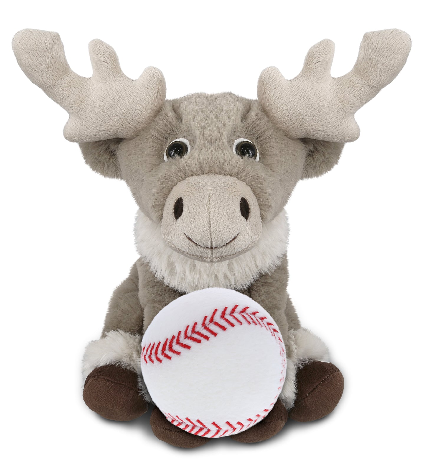 PLUSH BASEBALL - SUPER-SOFT PLUSH - SQUAT REINDEER 8.5"