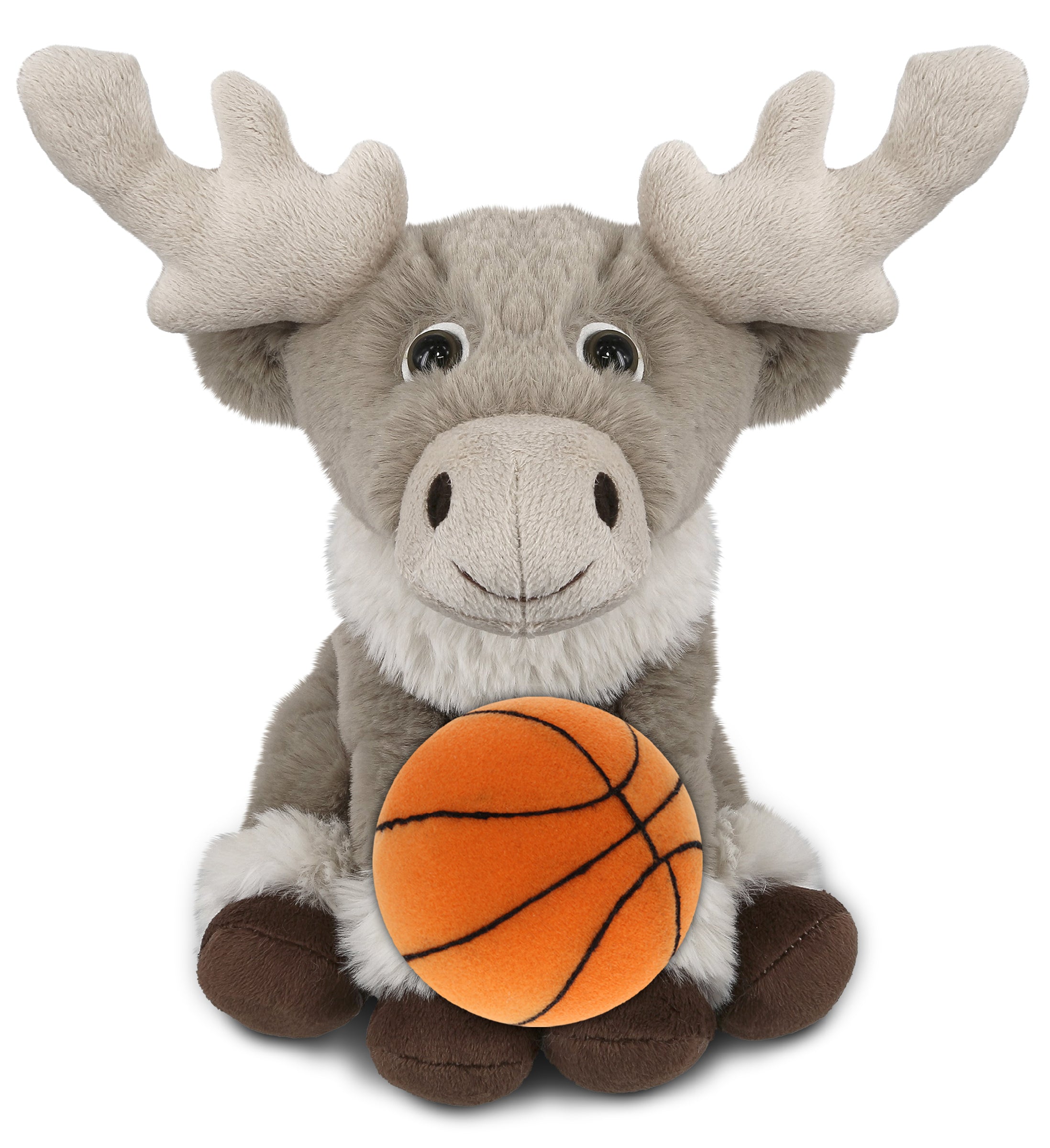 PLUSH BASKETBALL - SUPER-SOFT PLUSH - SQUAT REINDEER 8.5"