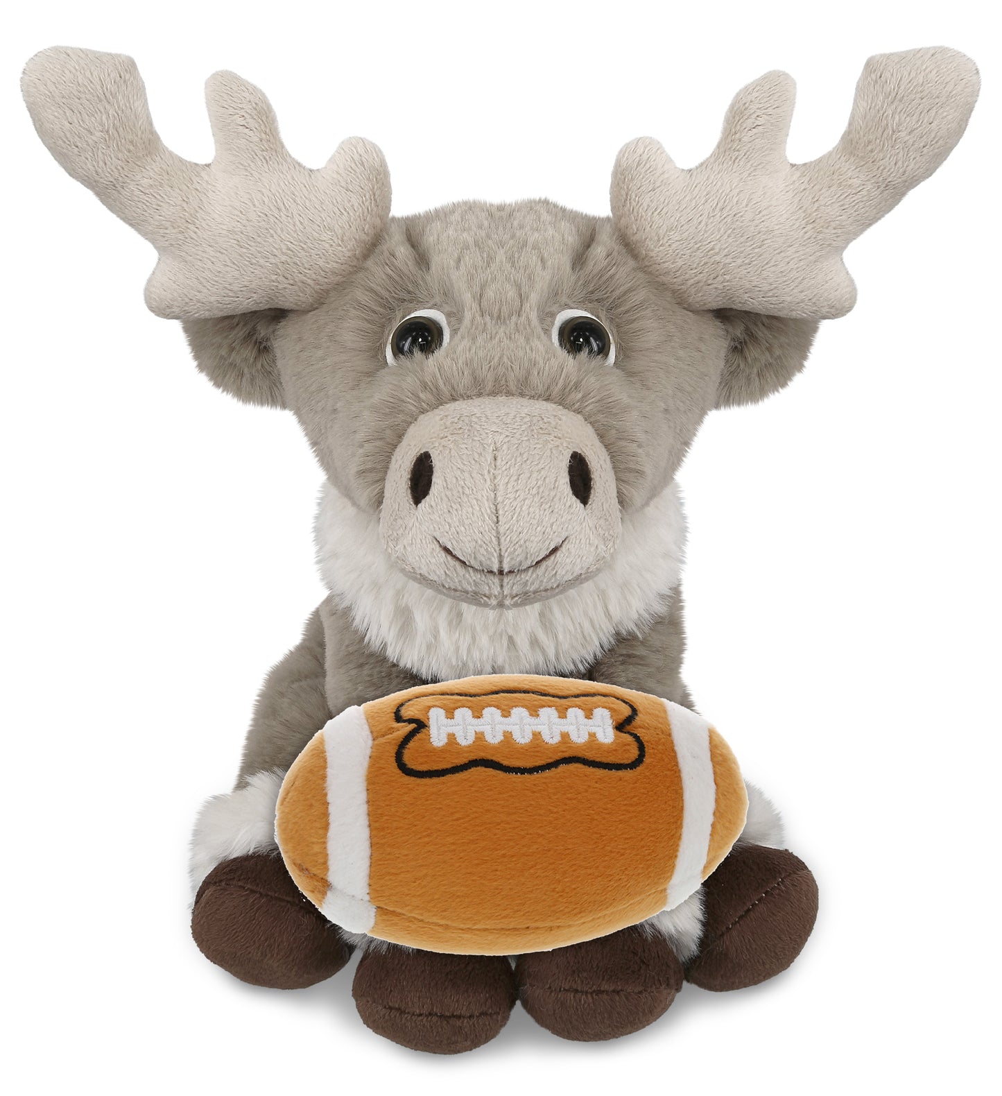 SUPER-SOFT PLUSH - SQUAT REINDEER 8.5" WITH FOOTBALL PLUSH
