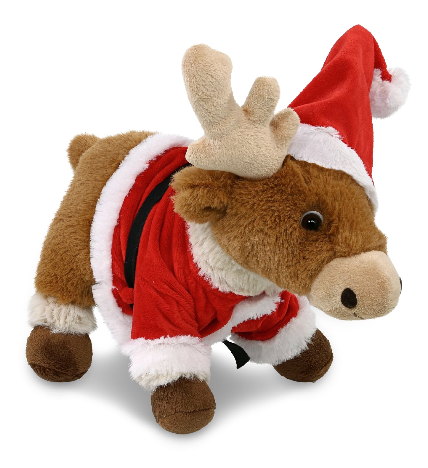 PLUSH SANTA - SUPER-SOFT PLUSH - STANDING REINDEER 11"