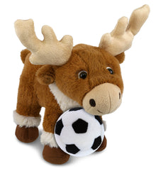 SUPER-SOFT PLUSH - STANDING REINDEER 11" WITH SOCCER PLUSH