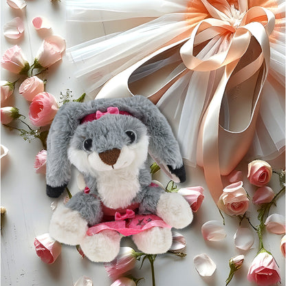 SUPER-SOFT PLUSH - GREY RABBIT 7" BALLERINA