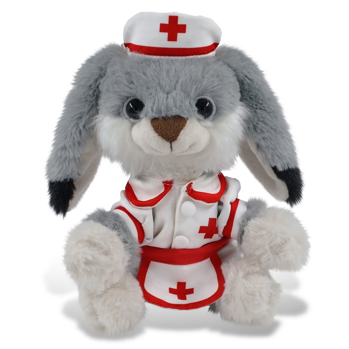 SUPER-SOFT PLUSH - GREY RABBIT 7" NURSE