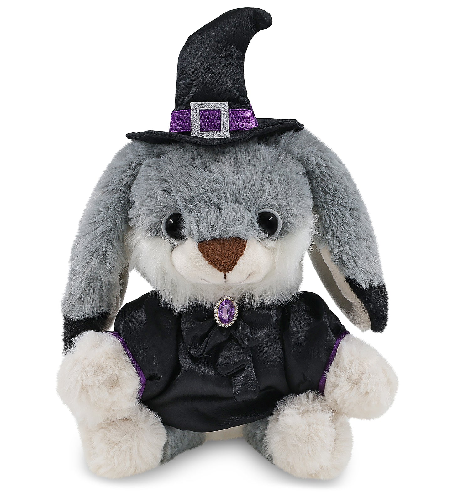 SUPER-SOFT PLUSH - GREY RABBIT 7" WITCH DRESS UP