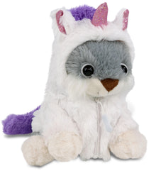 PLUSH UNICORN - SUPER-SOFT PLUSH - GREY RABBIT 7"