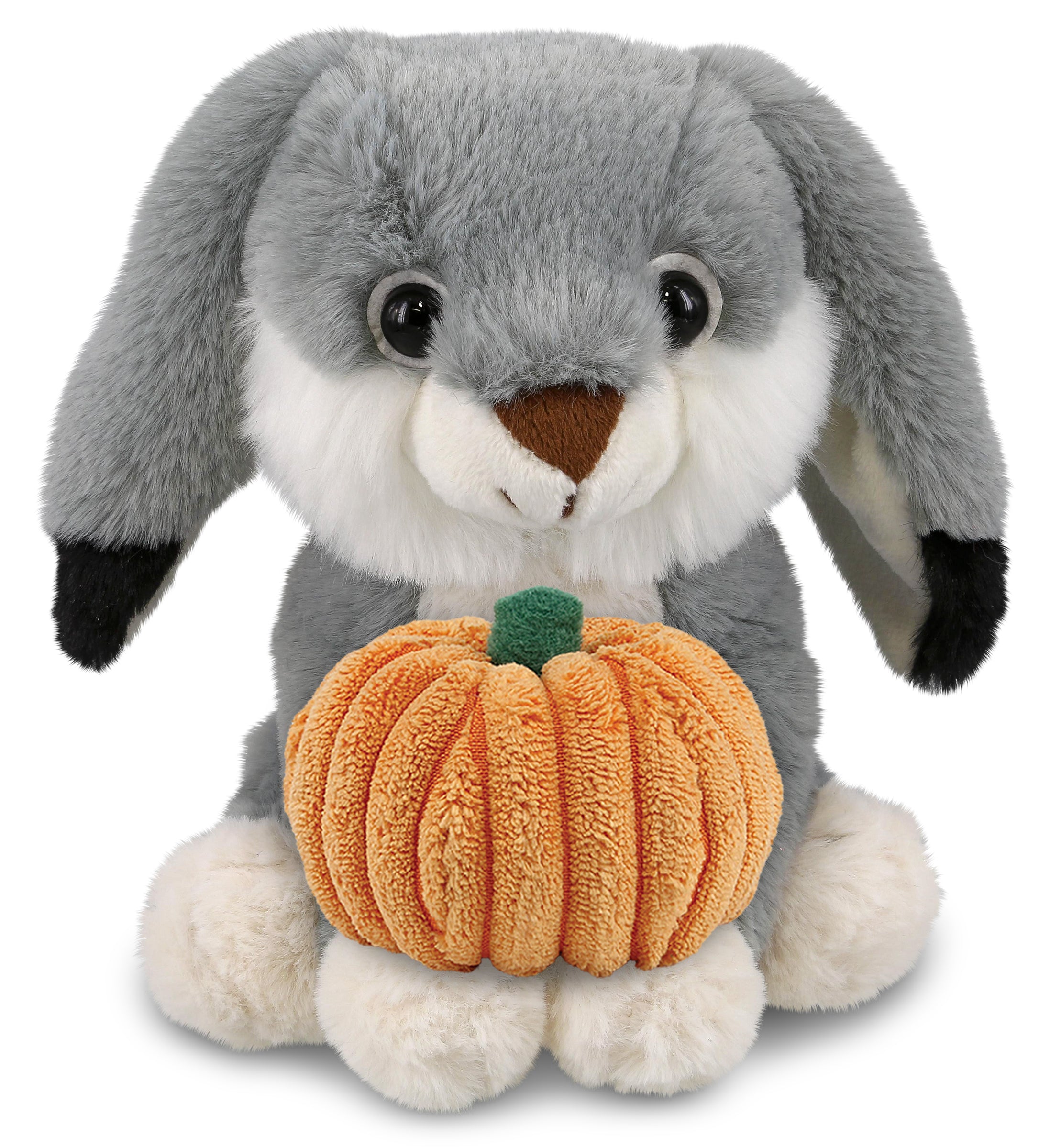 PLUSH PUMPKIN - SUPER-SOFT PLUSH - GREY RABBIT 7"