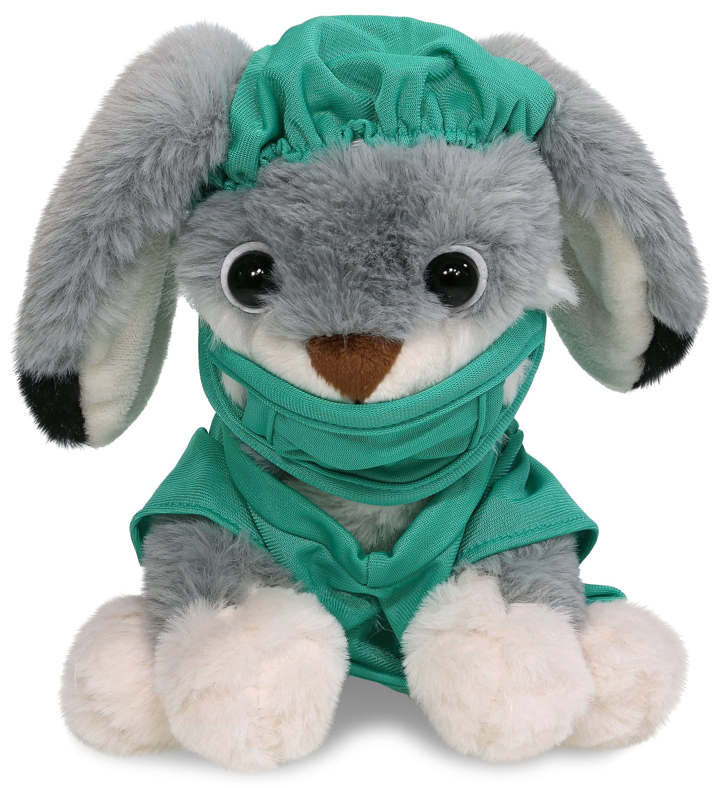 PLUSH DOCTOR - SUPER-SOFT PLUSH - GREY RABBIT 7"