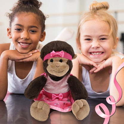 SUPER-SOFT PLUSH - MONKEY 9" BALLERINA