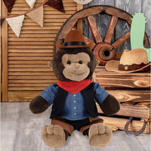 SUPER-SOFT PLUSH - MONKEY 9" COWBOY DRESS UP