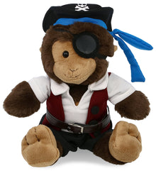 SUPER-SOFT PLUSH - MONKEY 9" PIRATE DRESS UP