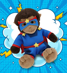 SUPER-SOFT PLUSH - MONKEY 9" SUPER HERO