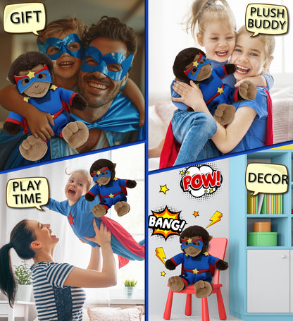 SUPER-SOFT PLUSH - MONKEY 9" SUPER HERO