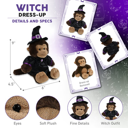 SUPER-SOFT PLUSH - MONKEY 9" WITCH