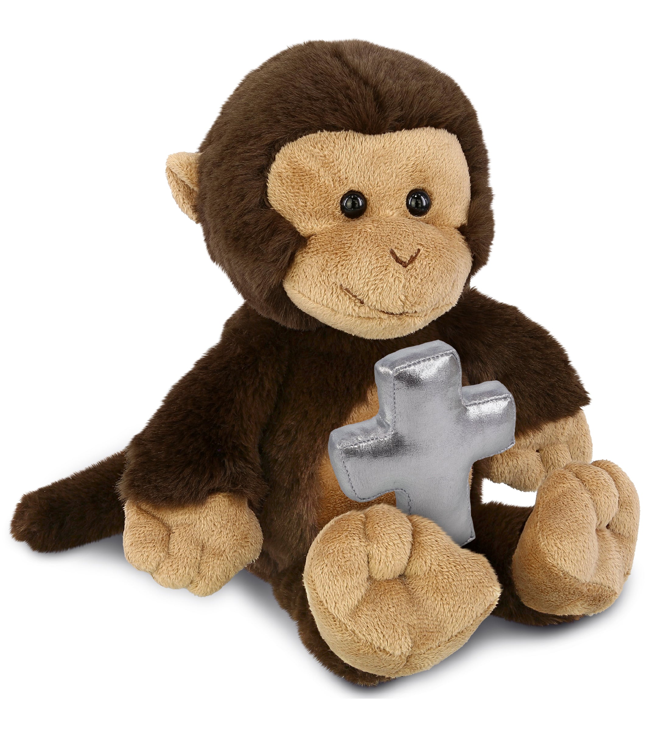 PLUSH CROSS - SUPER-SOFT PLUSH - MONKEY 9"