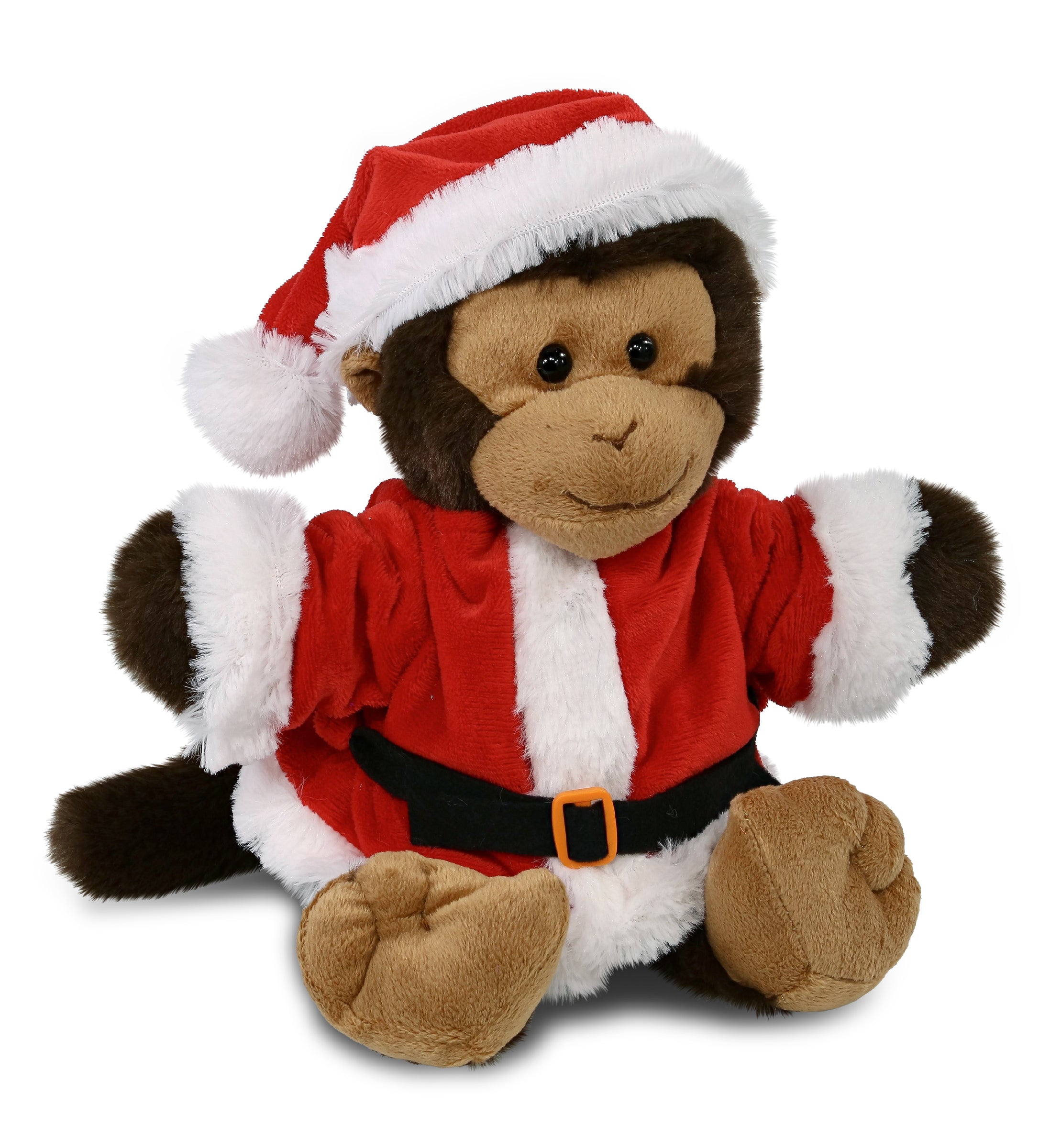 PLUSH SANTA - SUPER-SOFT PLUSH - MONKEY 9"