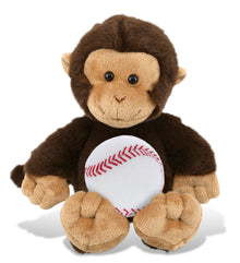 PLUSH BASEBALL - SUPER-SOFT PLUSH - MONKEY 9"