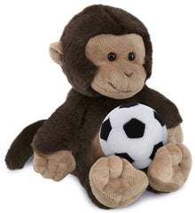 SUPER-SOFT PLUSH - MONKEY 9" WITH SOCCER PLUSH