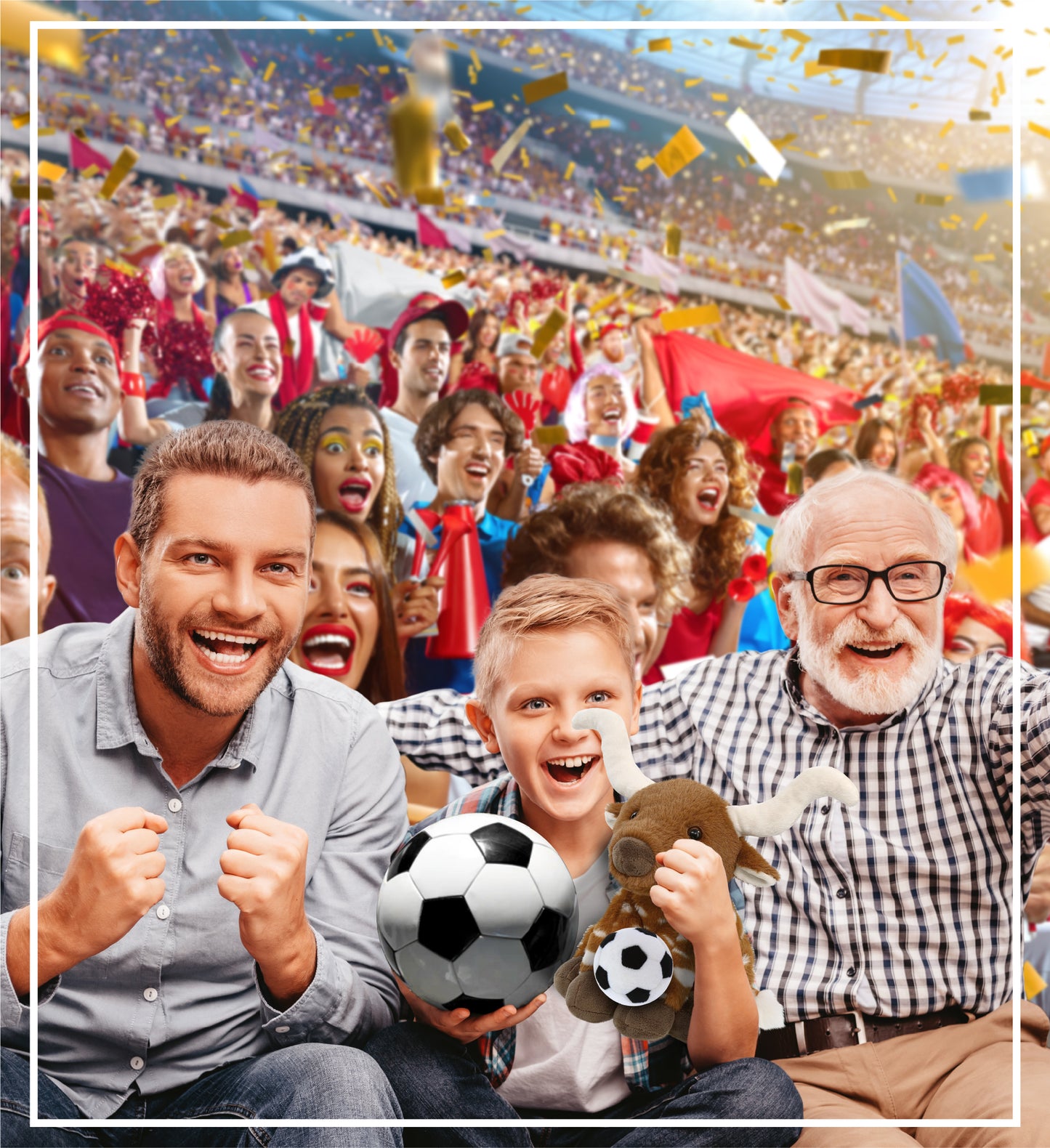 SUPER SOFT PLUSH - FLOPPY LONGHORN 10" WITH SOCCER PLUSH