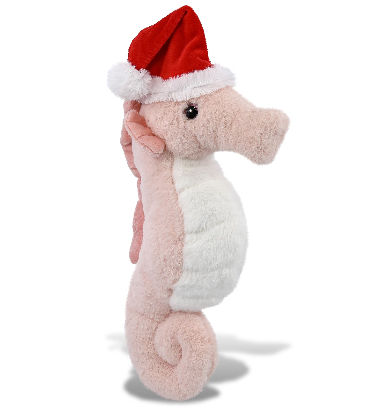 PLUSH SANTA - SUPER-SOFT PLUSH - ROSE SEAHORSE 12"