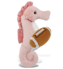 SUPER-SOFT PLUSH - ROSE SEAHORSE 12" WITH FOOTBALL PLUSH
